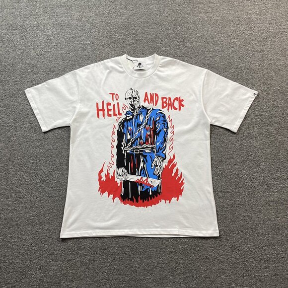 Warren Lotas Dark Style Hell And Back Theme Black T Shirt